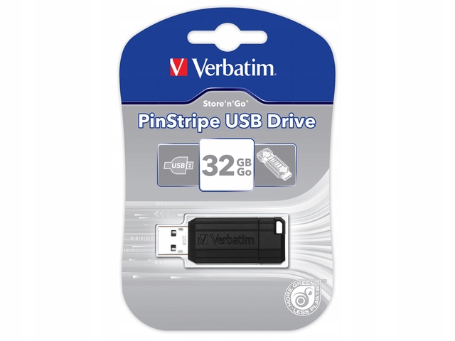 

Pendrive Verbatim 32GB Pinstripe Usb 2.0