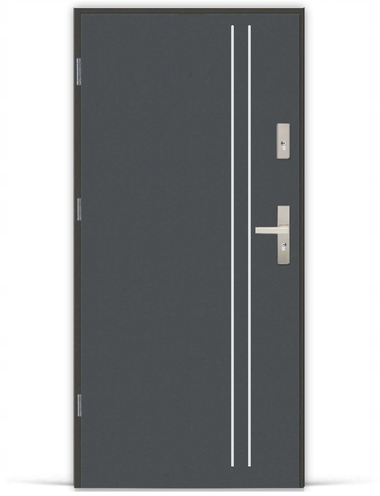 POLSKIE DRZWI ZEWNĘTRZNE METALOWE LAK ALU 2 TANIO!