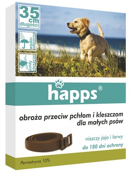 

Happs Obroża Przeciw Pchłom I Kleszczom Psy Małe