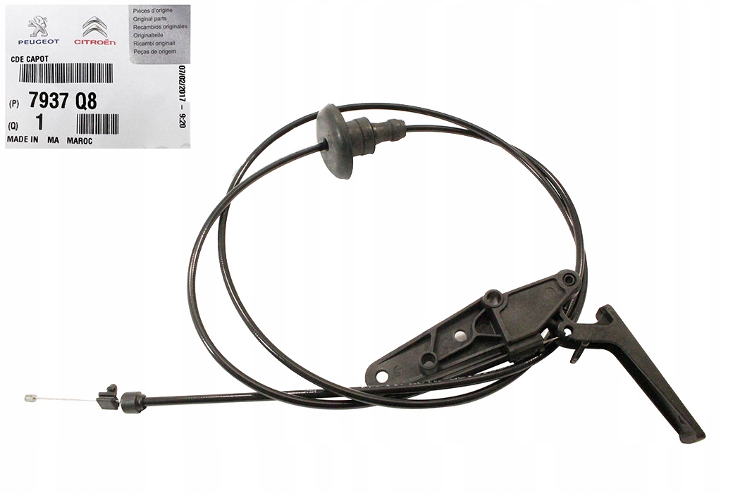 7937Q8 - PEUGEOT PARTNER 1.6 HDi трос открытия капота