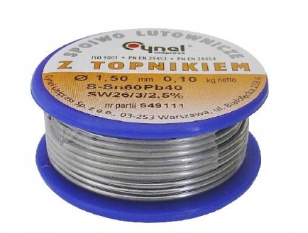 

Cyna LC60 Fi.1.5mm 0.10kg Cynel z topnikiem 058399