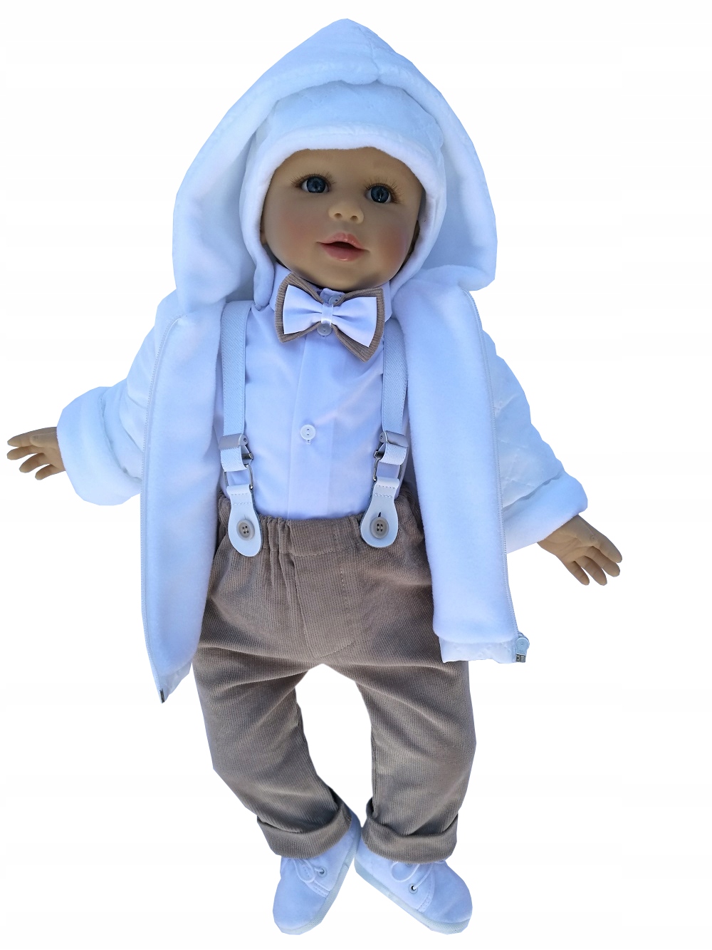 Ubranko do chrztu z kurtką chrzest chłopca R62 Marka Mondi