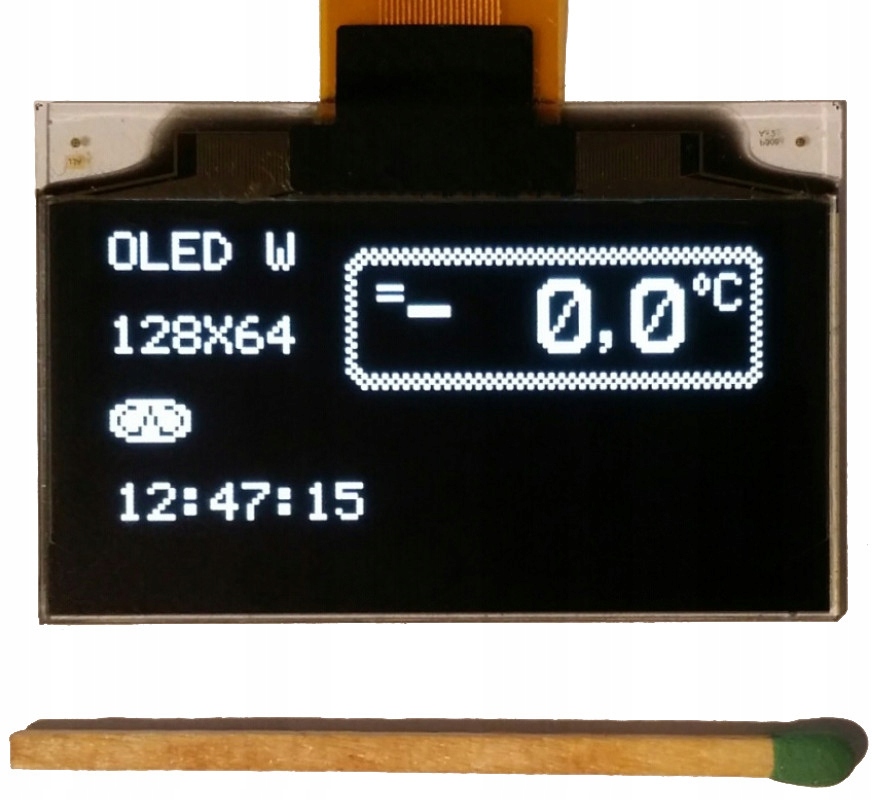

Art Nowy Oled 128x64 3V SPD0301 I2C Spi 1,5cala