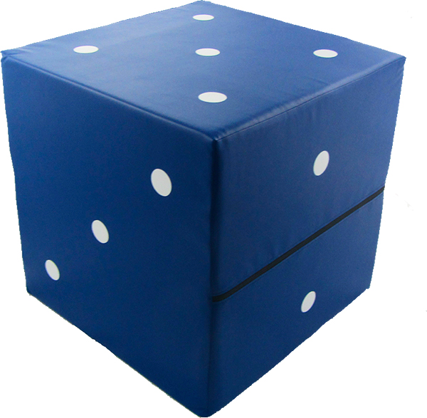 WIELKA KOSTKA DO GRY- PUFA 30X30X30 CM- EKOSKÓRA Bohater brak
