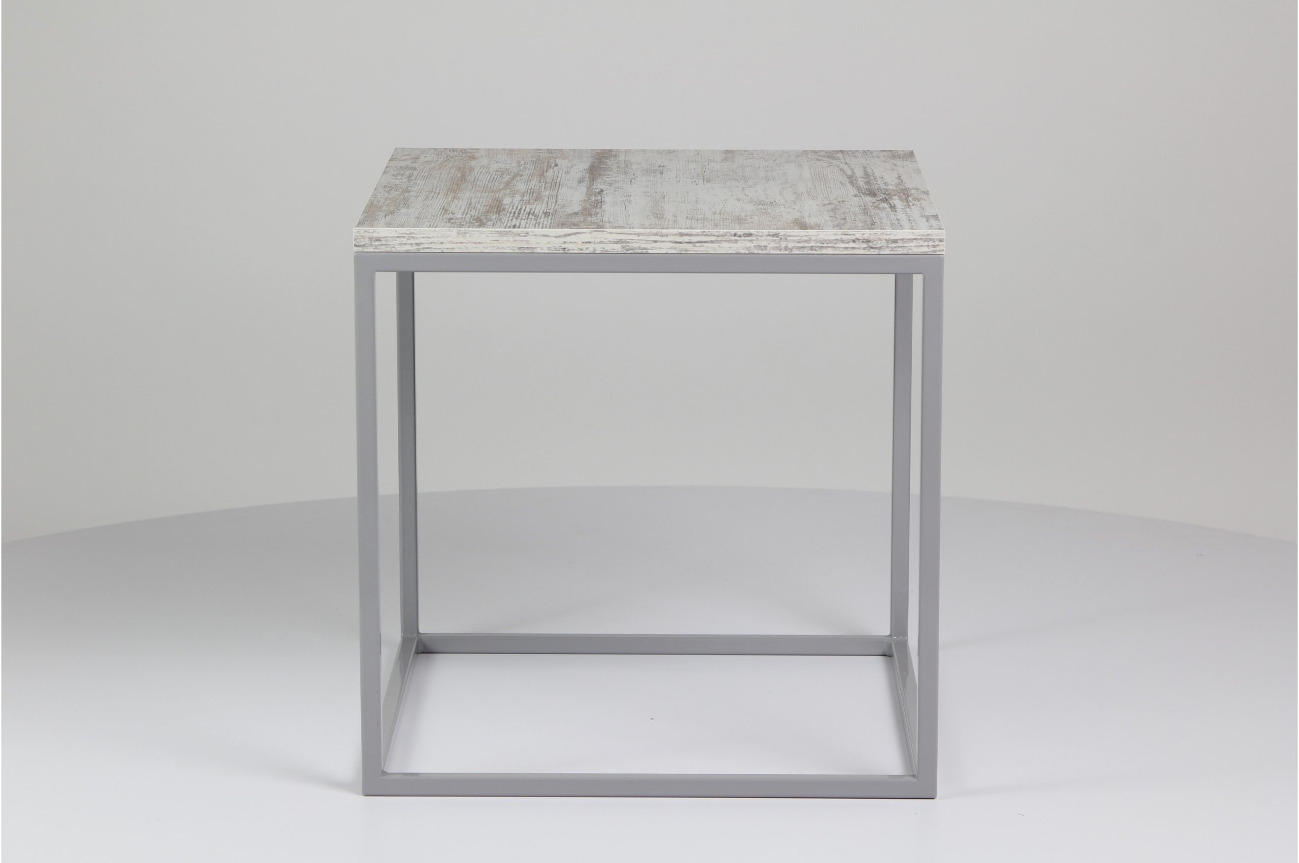 Придиванный столик лофт серый