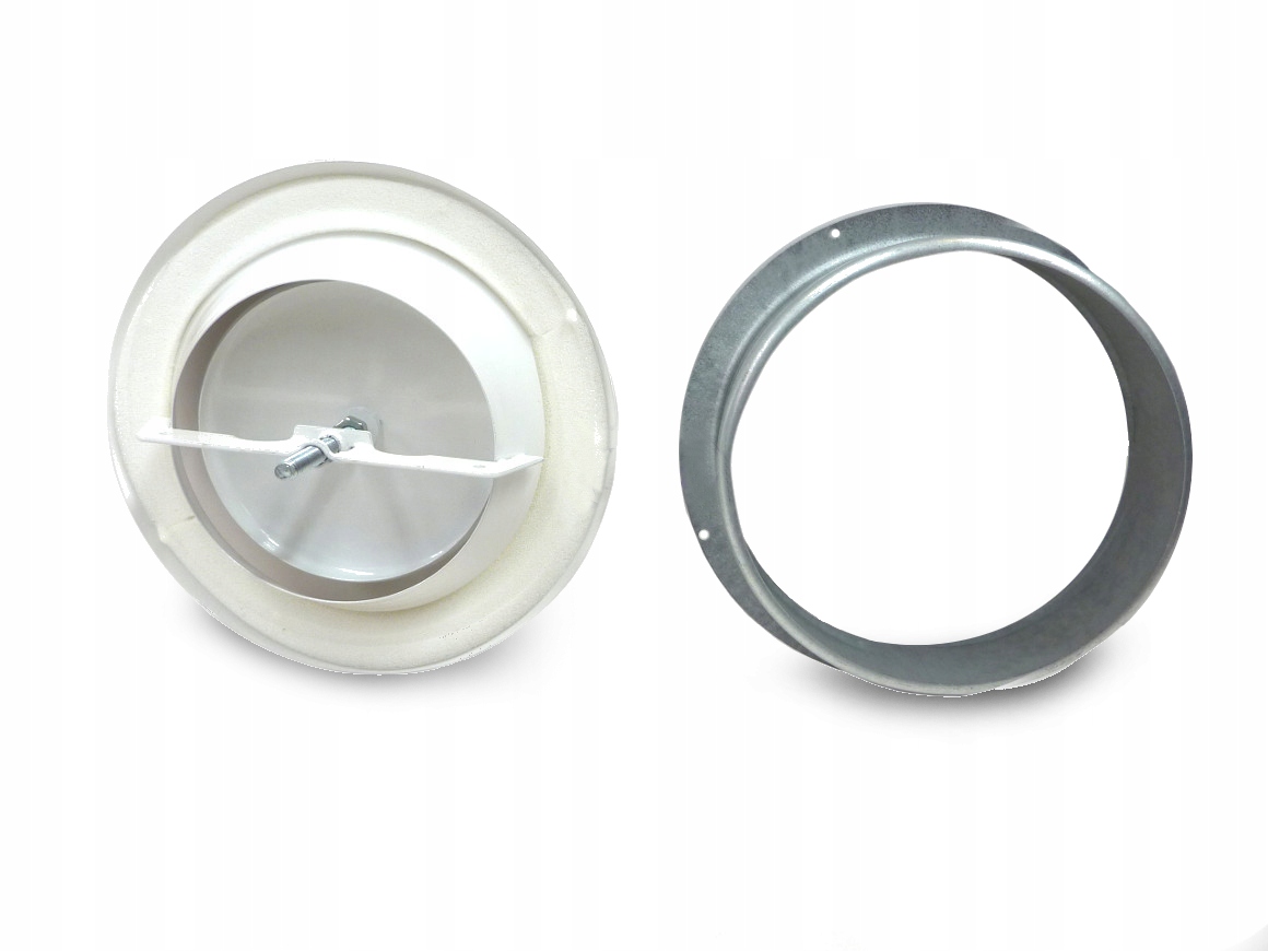 Anemostat wywiewny z ramką fi 100 metalowy biały Marka Prowent