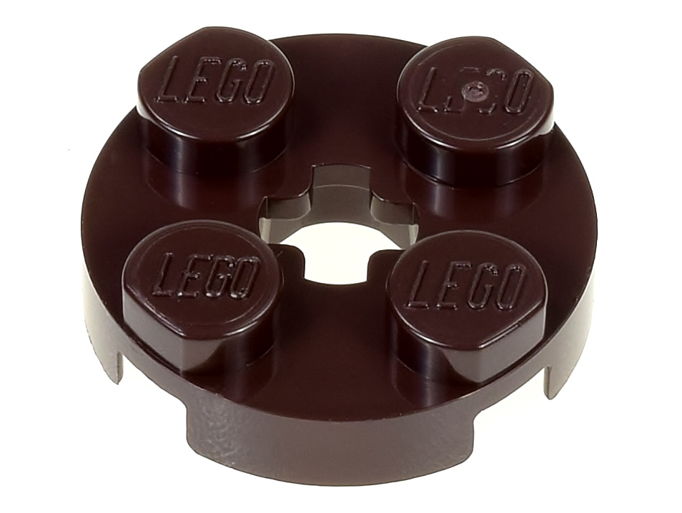 

Lego Płytka okrągła 2x2 4032 brązowa ciemna 2 szt