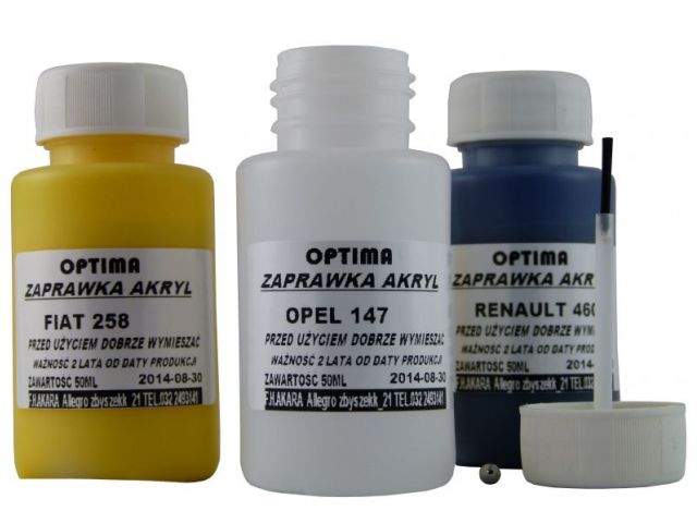 DUŻY LAKIER ZAPRAWKA SAMOCHODOWA 50ML OPTIMA Producent Optima