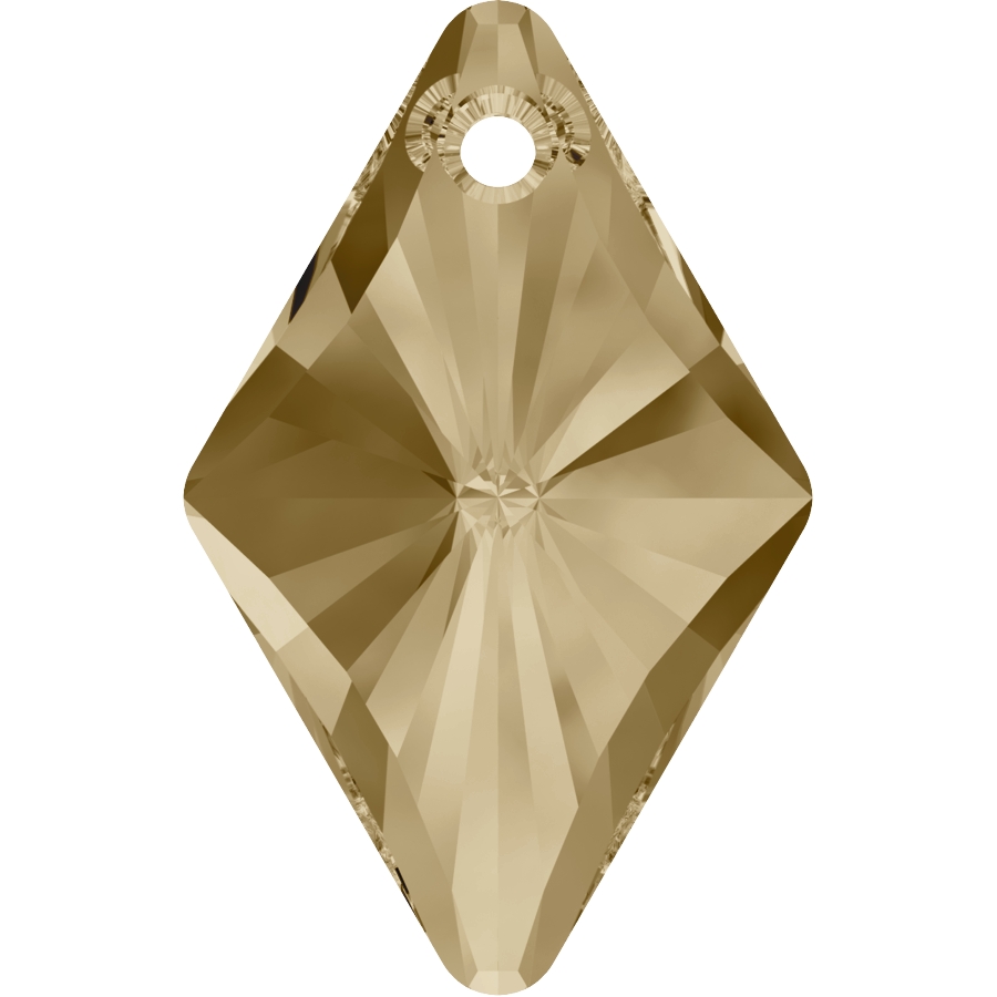 Swarovski 6320 Rhombus Golden Shadow 14 mm