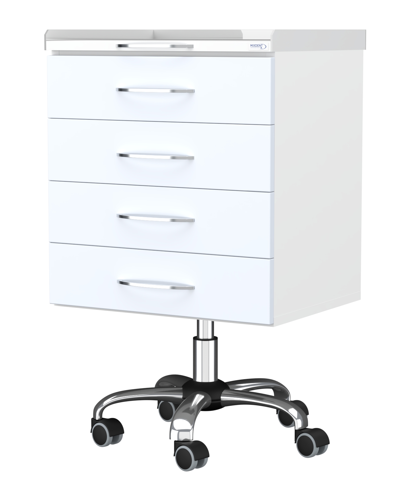 Asystor Stomatologiczny 4 Szufladowy Biały Lakier