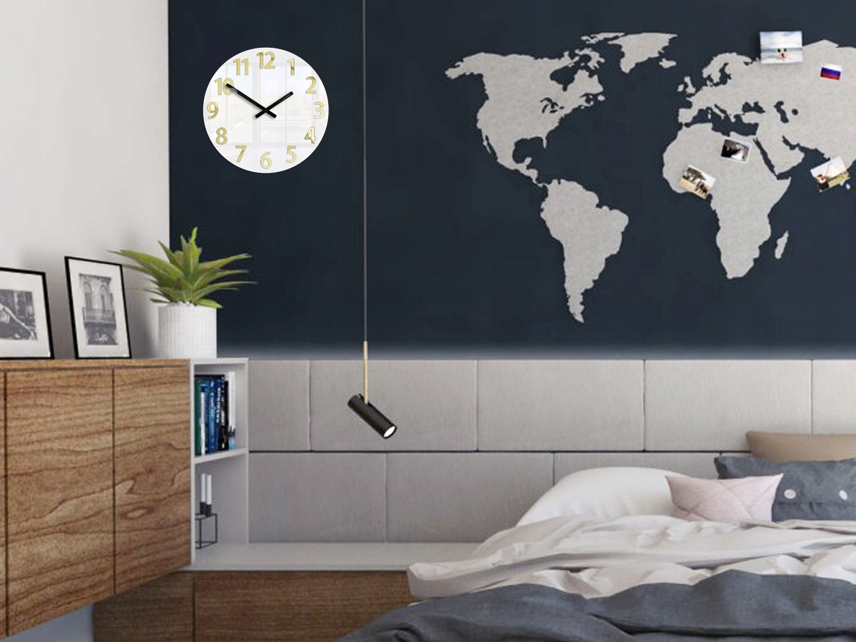 Zegar Karda ultra cichy - Czytelny Nowość Gold Marka ModernClock
