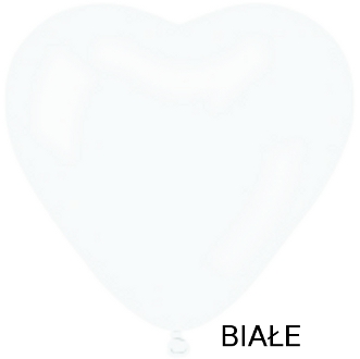 

Balony Serce 30cm Pastel 10szt. białe