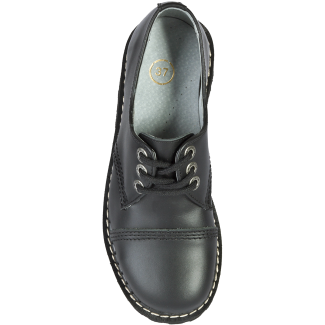 KMM 3 dziurkowe GLANY CZARNE SKÓRZANE Rozmiar 37 Rozmiar 37