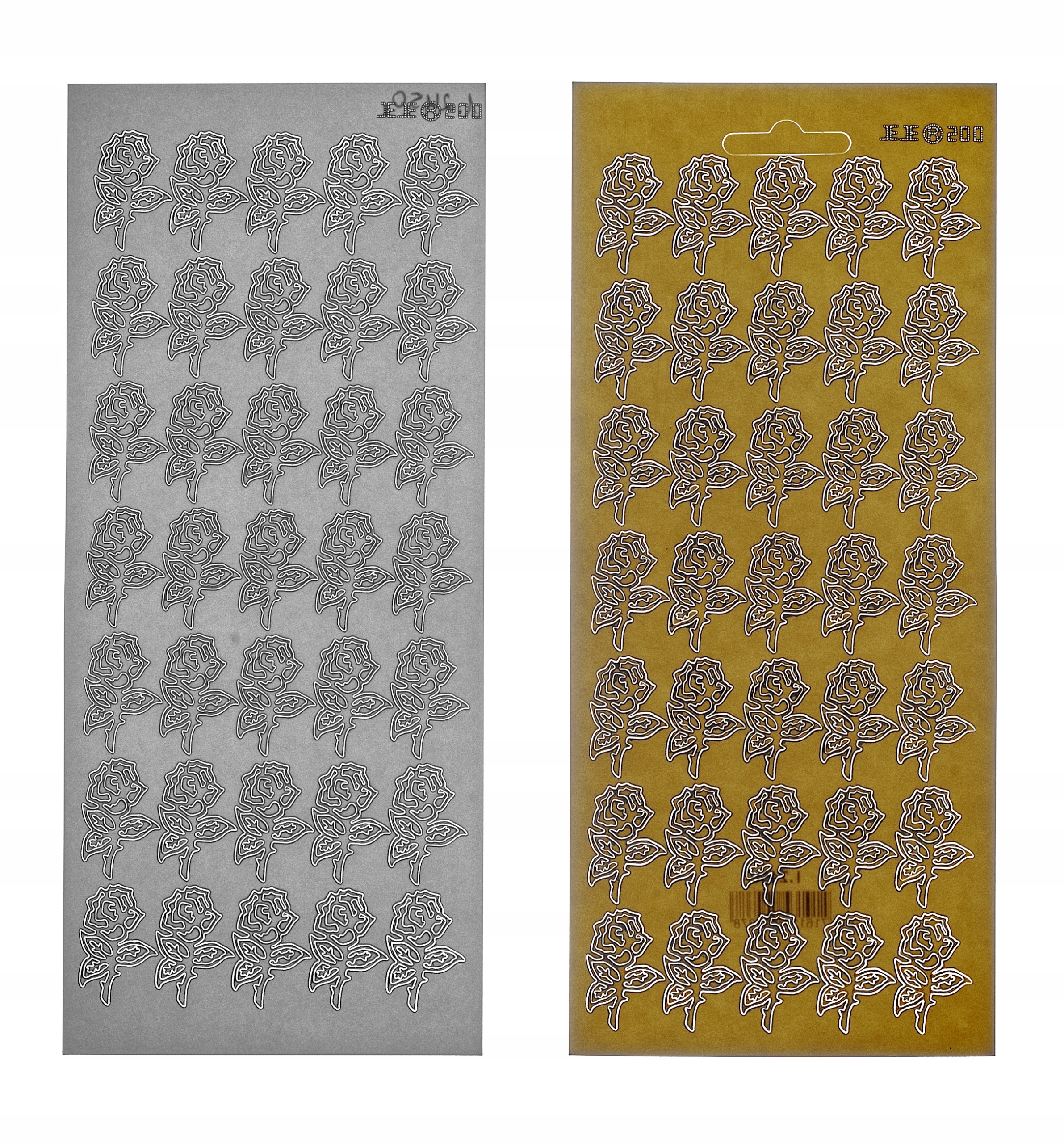 STICKERSY NAKLEJKI RÓŻE nr JO-71 Kolor dominujący złoty