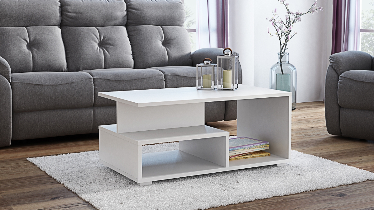 NOWOCZESNA ŁAWA PORTO STOLIK KAWOWY -/- BETON Kolekcja IM_PORTO