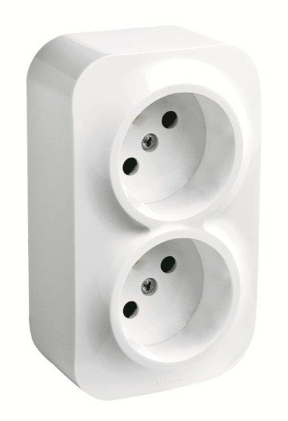 

Legrand Forix Gniazdo 2x2P IP20 natynkowe