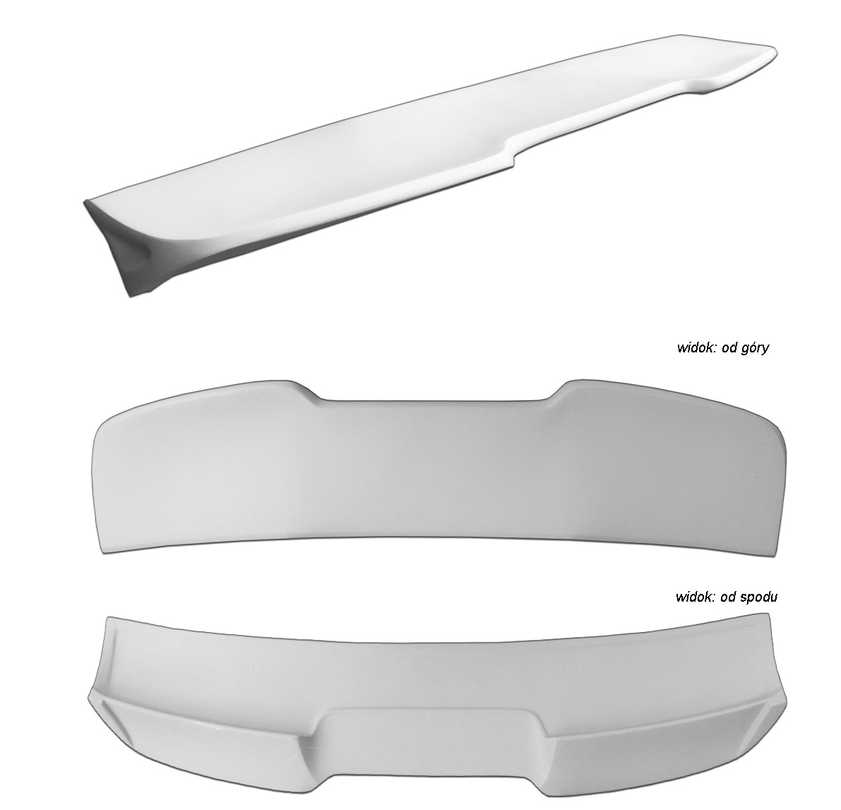 AUDI A3 8P 3D 03-12 SPOILER WZÓR RS DASZEK TUNING Kolor szary