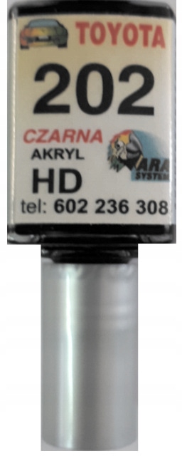 

Toyota 202 Czarny Lakier Zaprawka Do Rys Ara