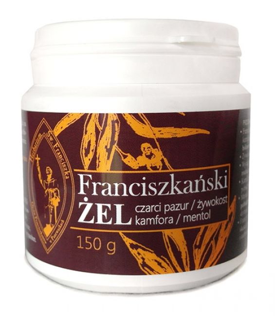 

Żel czarci pazur, żywokost, kamfora, mentol 150g