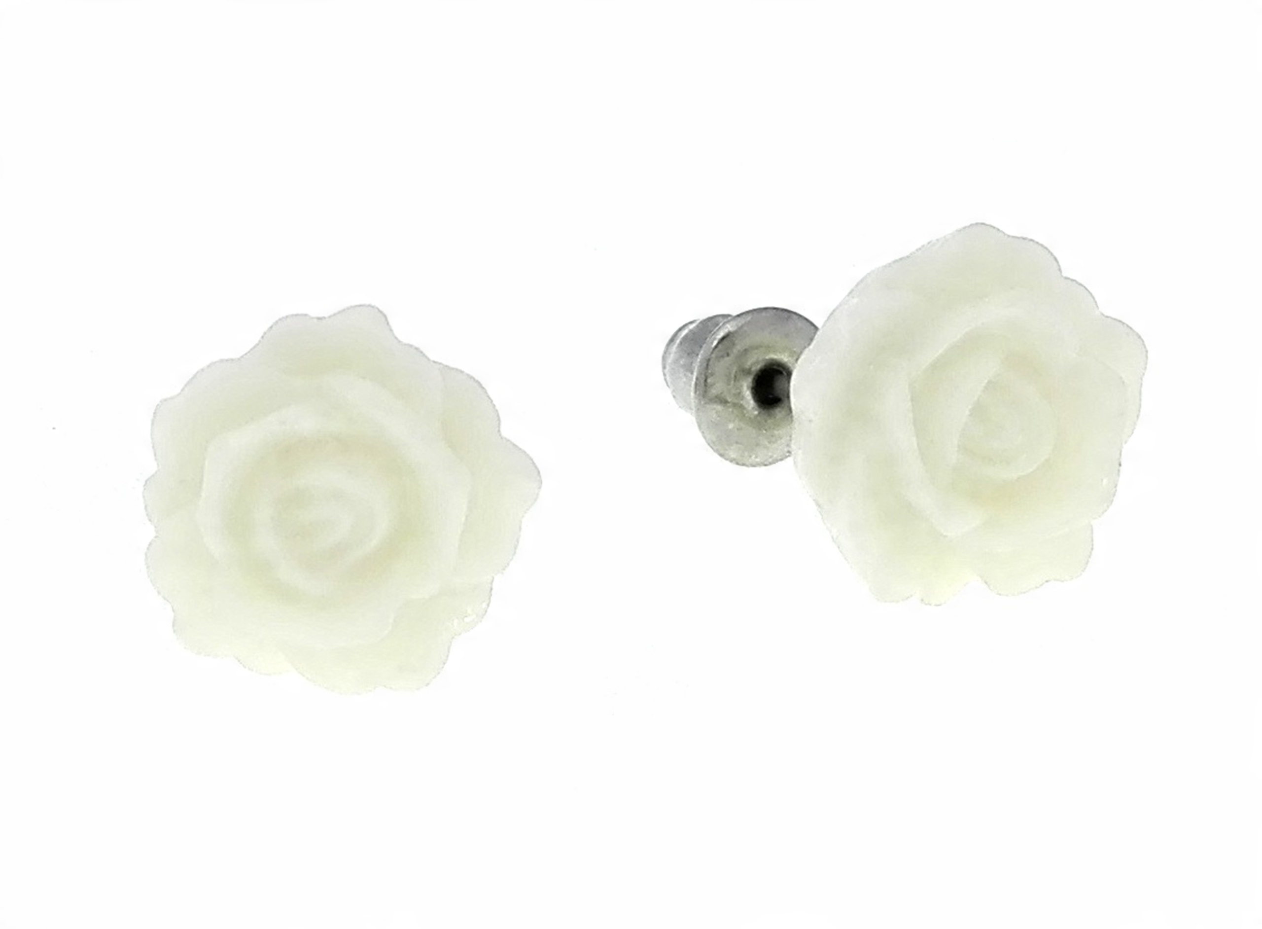 

Kolczyki kwiaty róże roses róża biała kwiat flower