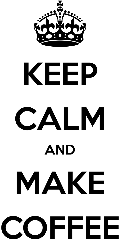 

Naklejka na ścianę Kuchnia Keep Calm Coffee 100 cm