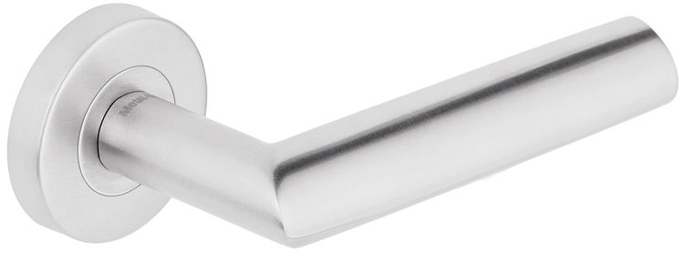 KLAMKA DO DRZWI LEDA KOŁO INOX - KOMPLET ROZET -PL Marka Metal-Bud