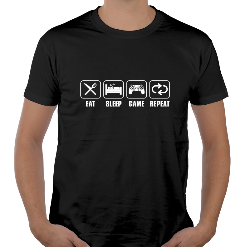

Koszulka dla gracza Eat Sleep Game 2 gamer XL