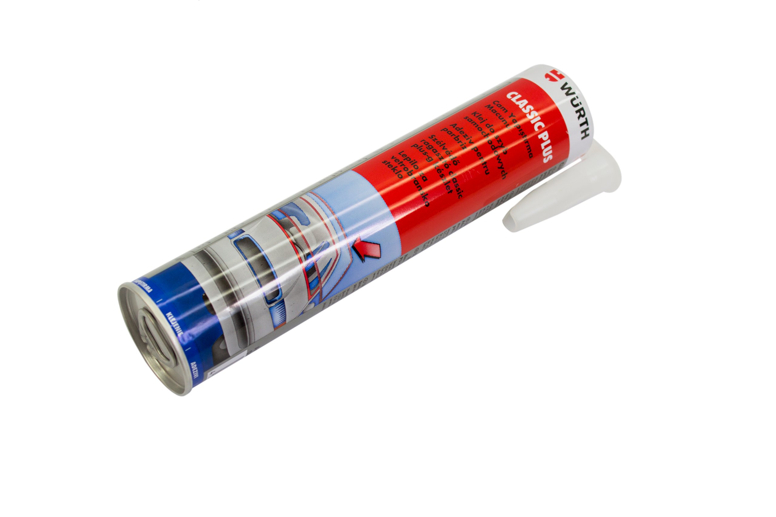 Klej do szyb samochodowych, spojlerów Basic Classic Plus 310 ml Wurth