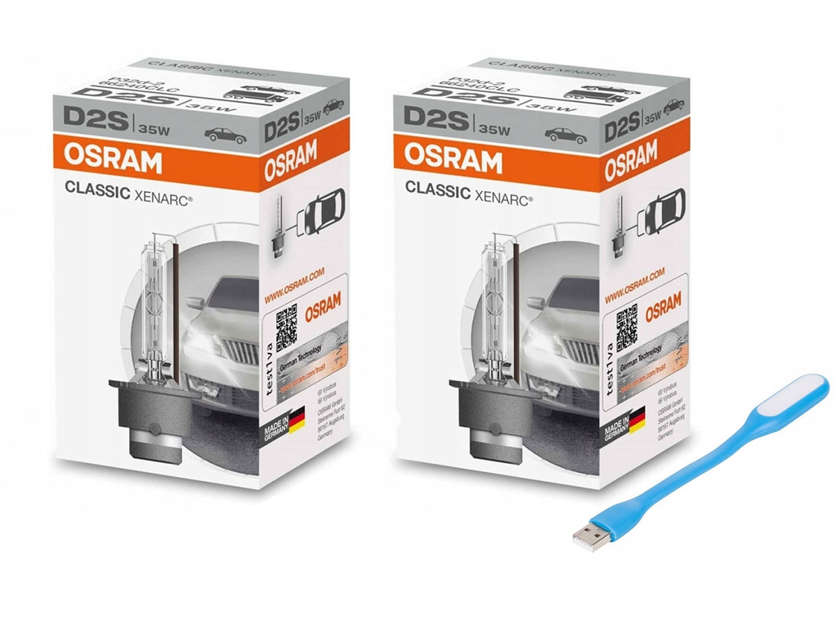 

Osram Classic Xenarc D2S Żarnik 35W 2x +lampka Usb