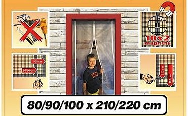 MOSKITIERA MAGNETYCZNA 80/90/100 x 210/220 CZARNA Marka P gum-sill
