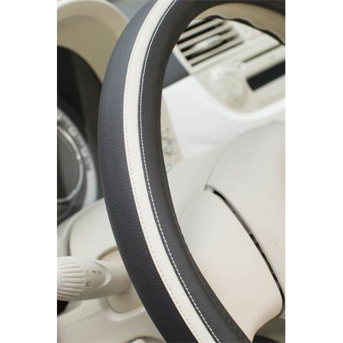 POKROWIEC NA KIEROWNICĘ NAKŁADKA BIAŁY PASEK Producent inny