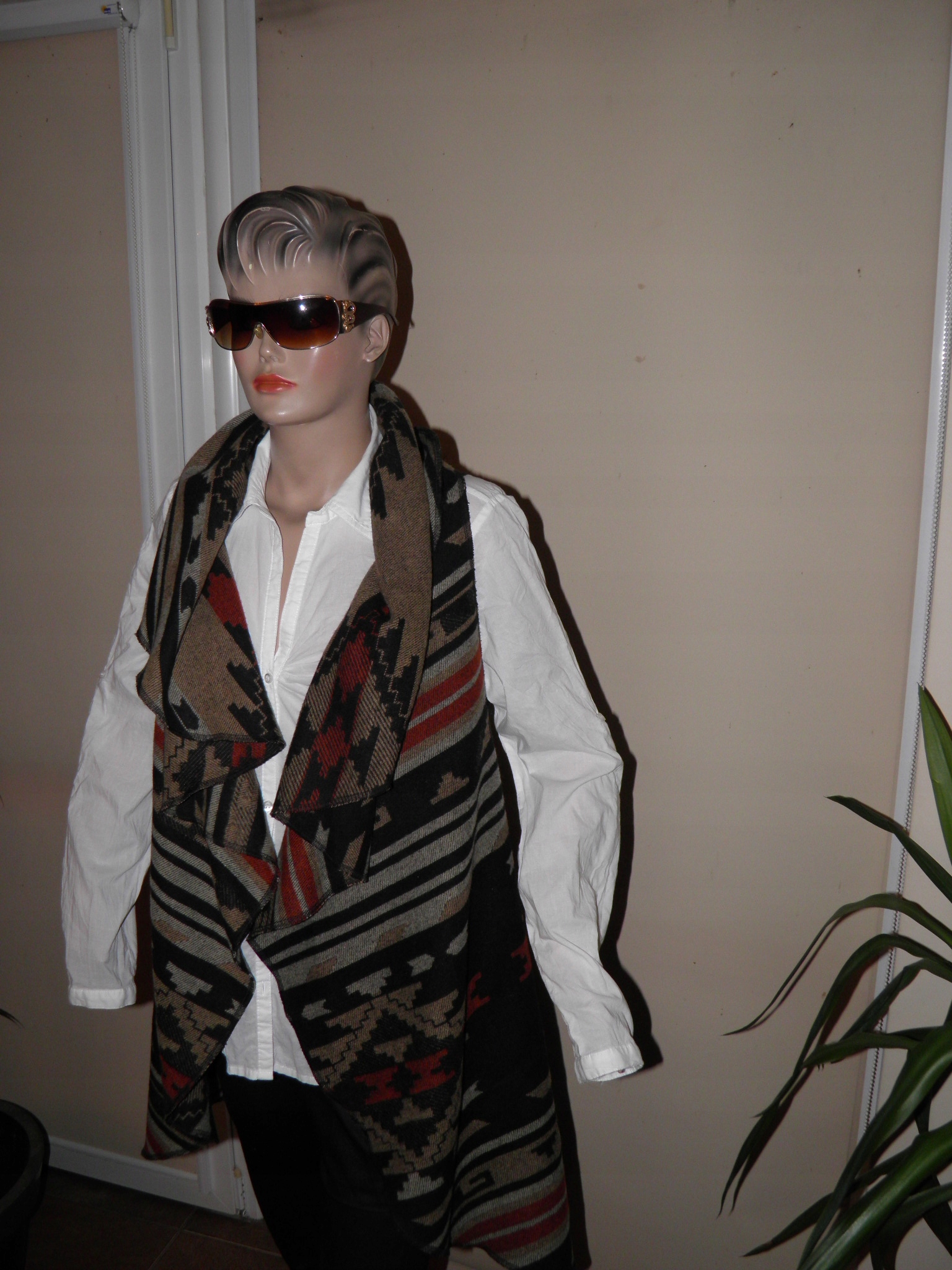 NEW LOOK EXTRA KAMIZELKA ETNO R_M Kaptur bez kaptura