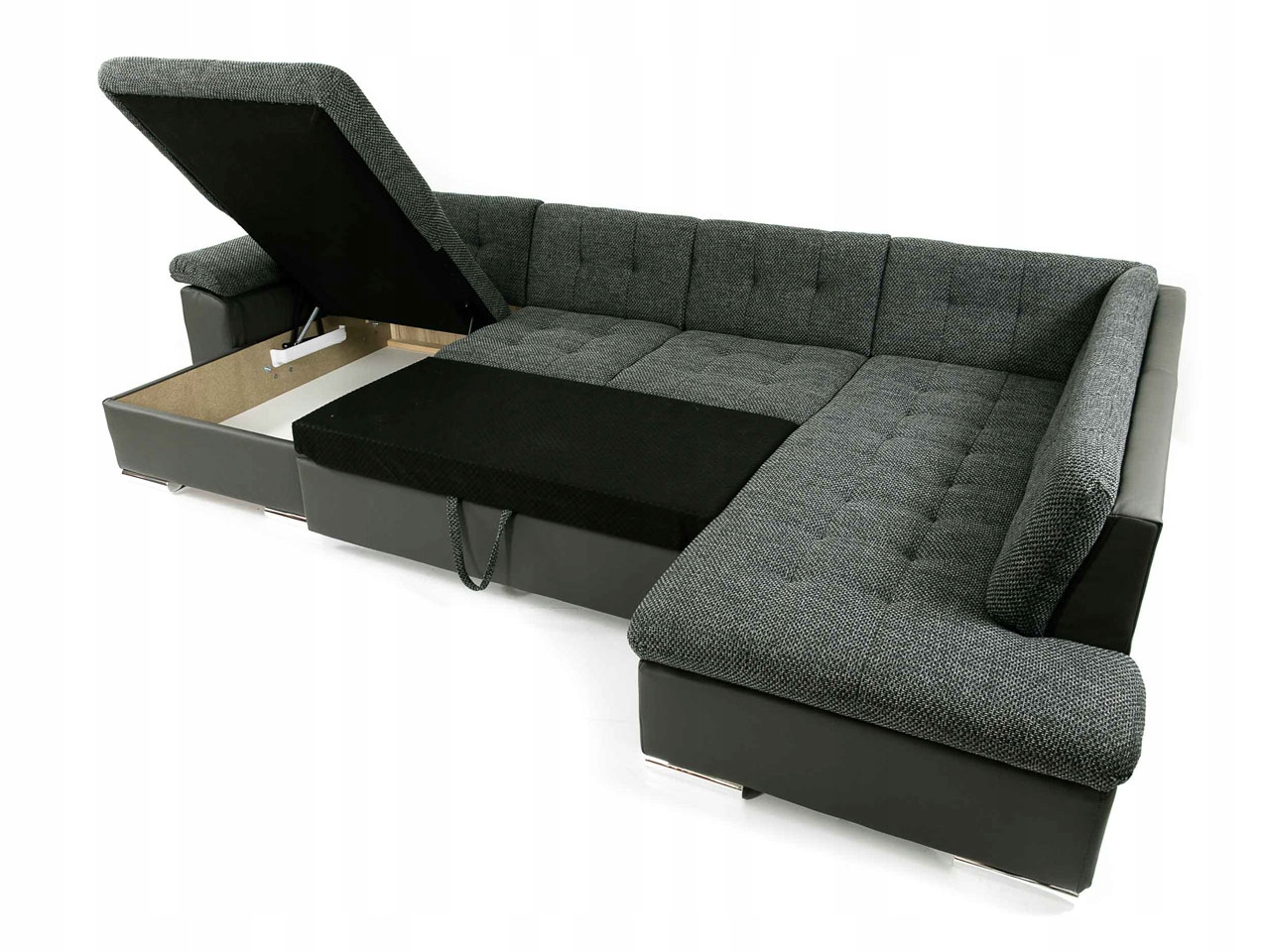 прямой диван с раскладным углом