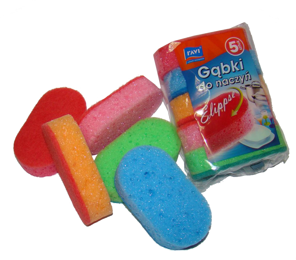 

Zmywak gąbeczki do naczyń ergonomiczne 5szt