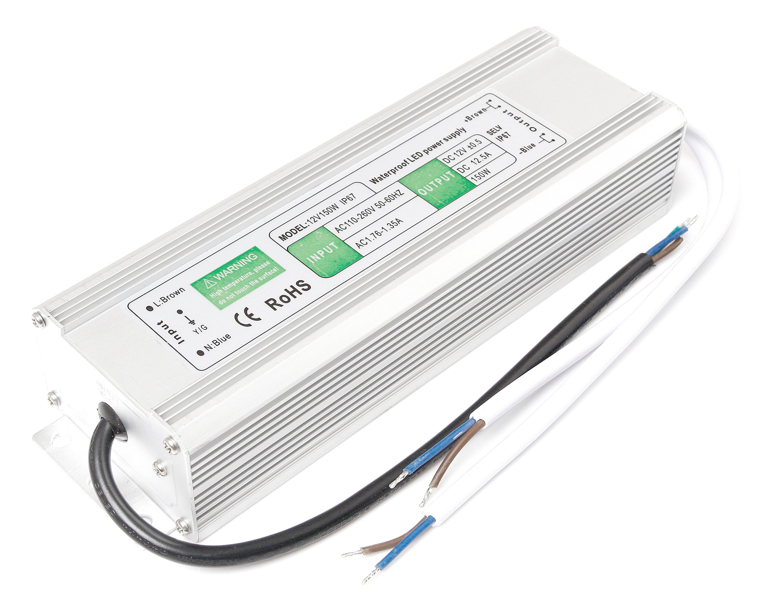 

Zasilacz 12V 150W 12.5A IP67 Wodoodporny Do T. Led