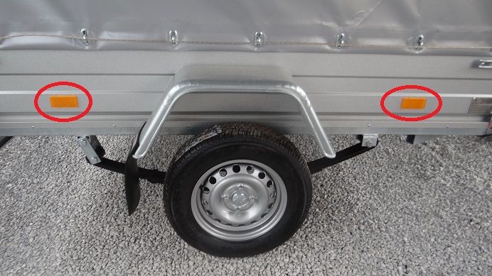 ODBLASK ODBLASKI PROSTOKĄTNY LAMPA NITY CZERWONY Marka Horpol