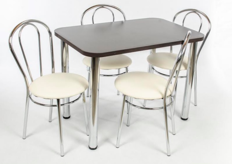 ZESTAW STÓŁ 100/65 CHROM +4 TULIPAN POLSKA KRZESŁA Marka inna