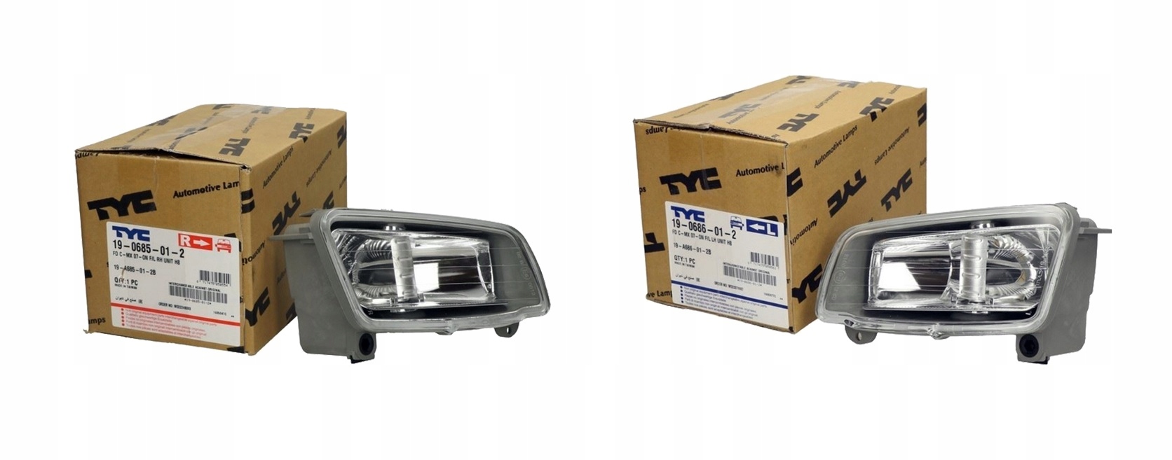 19-0685-01-2, 19-0686-01-2 - ГАЛОГЕННАЯ ПРОТИВОТУМАННАЯ ФАРА FORD C-MAX 07-10 КОМПЛ.