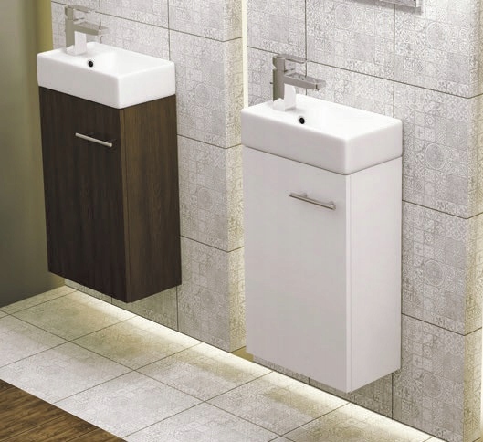 MAŁA UMYWALKA 40 SZAFKA + BATERIA CZARNA SIROS Rodzaj prostokątna