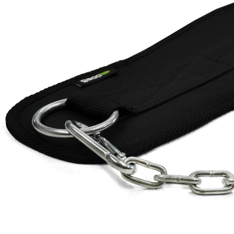 Ergonomic Dip Belt Pas obciążeniowy Długość całkowita 80 cm