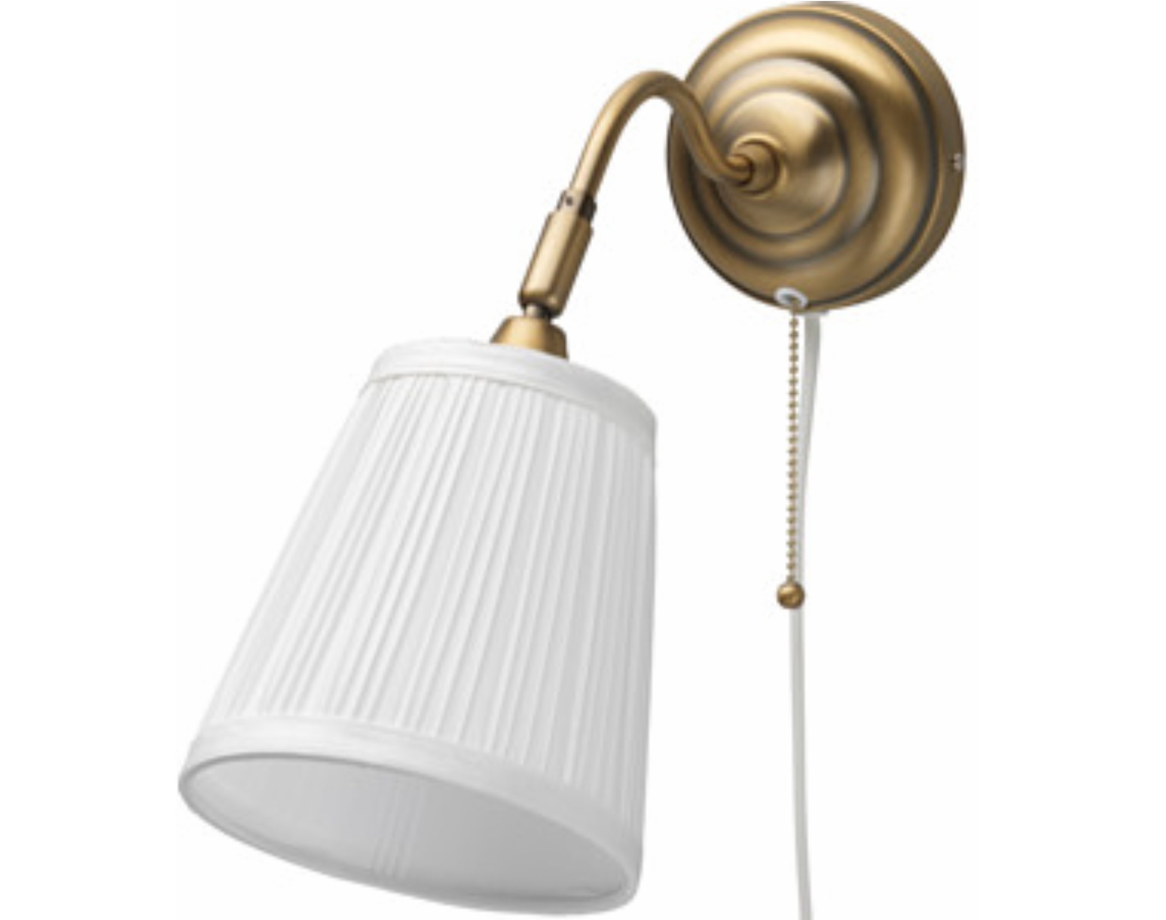 Zdjęcia - Żyrandol / lampa IKEA Arstid lampa ścienna kinkiet lampka mosiądz 