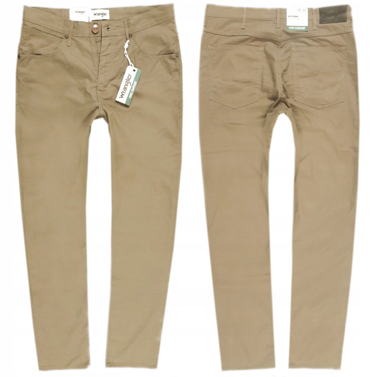 

Spodnie Materiał Brązowe Wrangler Arizona W32 L32