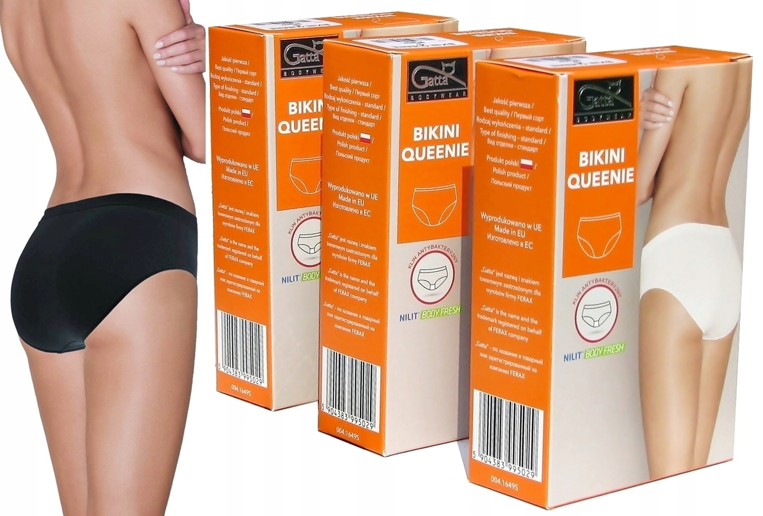 

-3-PAK Gatta Figi Bezszwowe - Queenie Bikini r.L