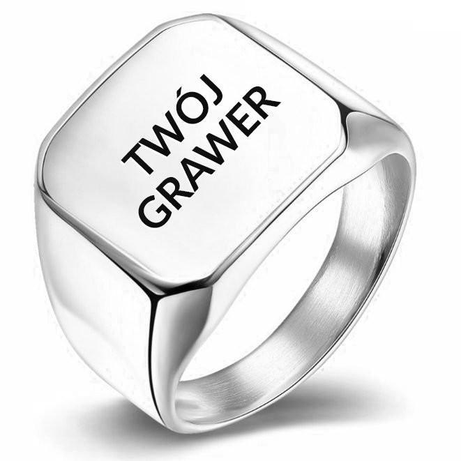 SYGNET STAL BŁYSZCZĄCY Z TWOIM NAPISEM ,LOGO r.32 Marka STEELOVA