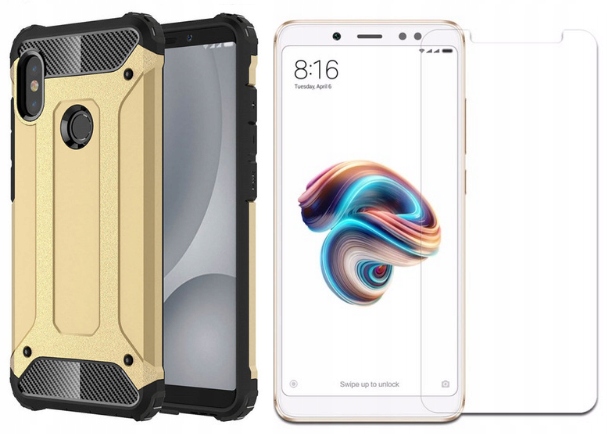 

Etui Pancerne Armor+szkł do Xiaomi Redmi Note5/Pro