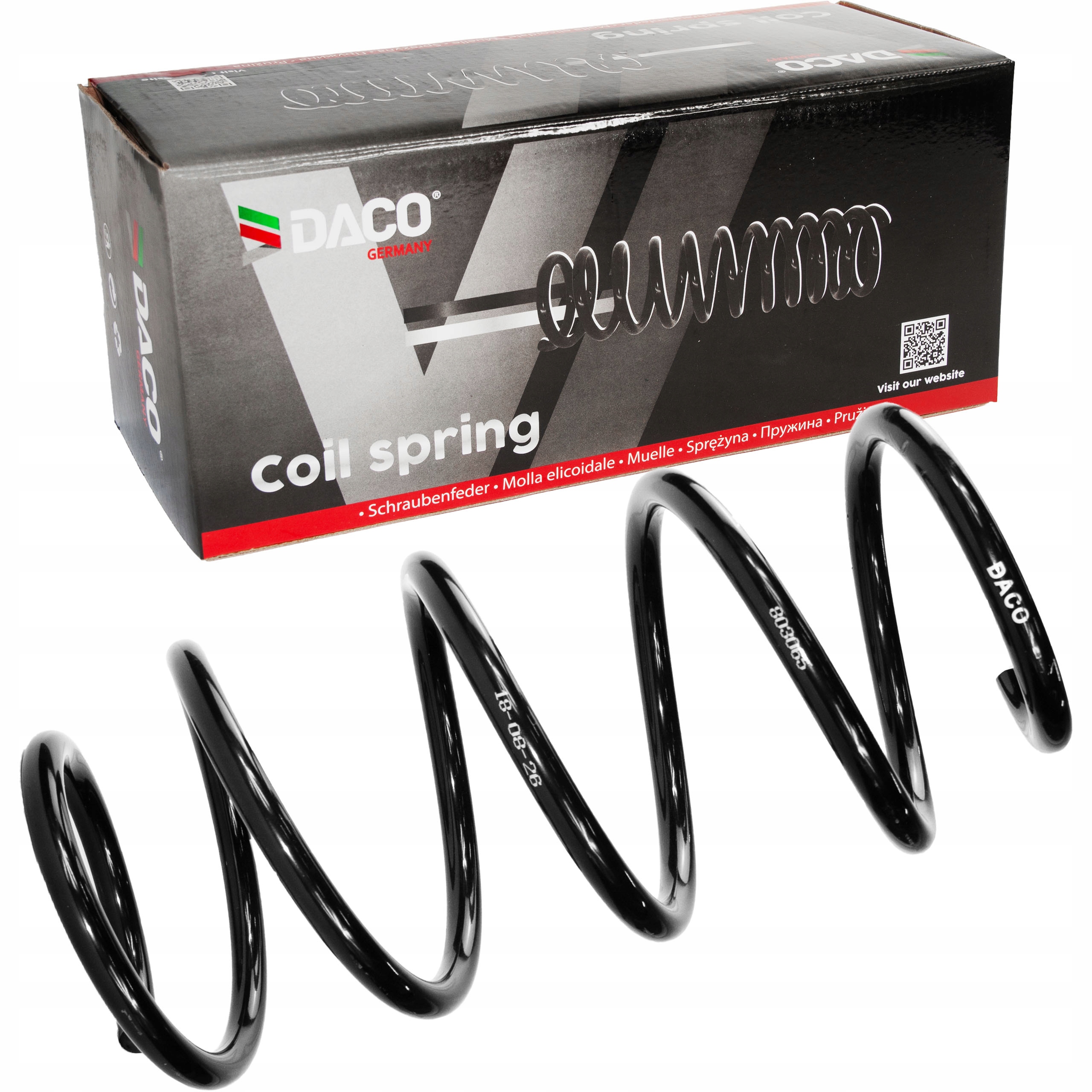 Sprezyna x2 PRZOD DACO Scenic II Grand Scenic