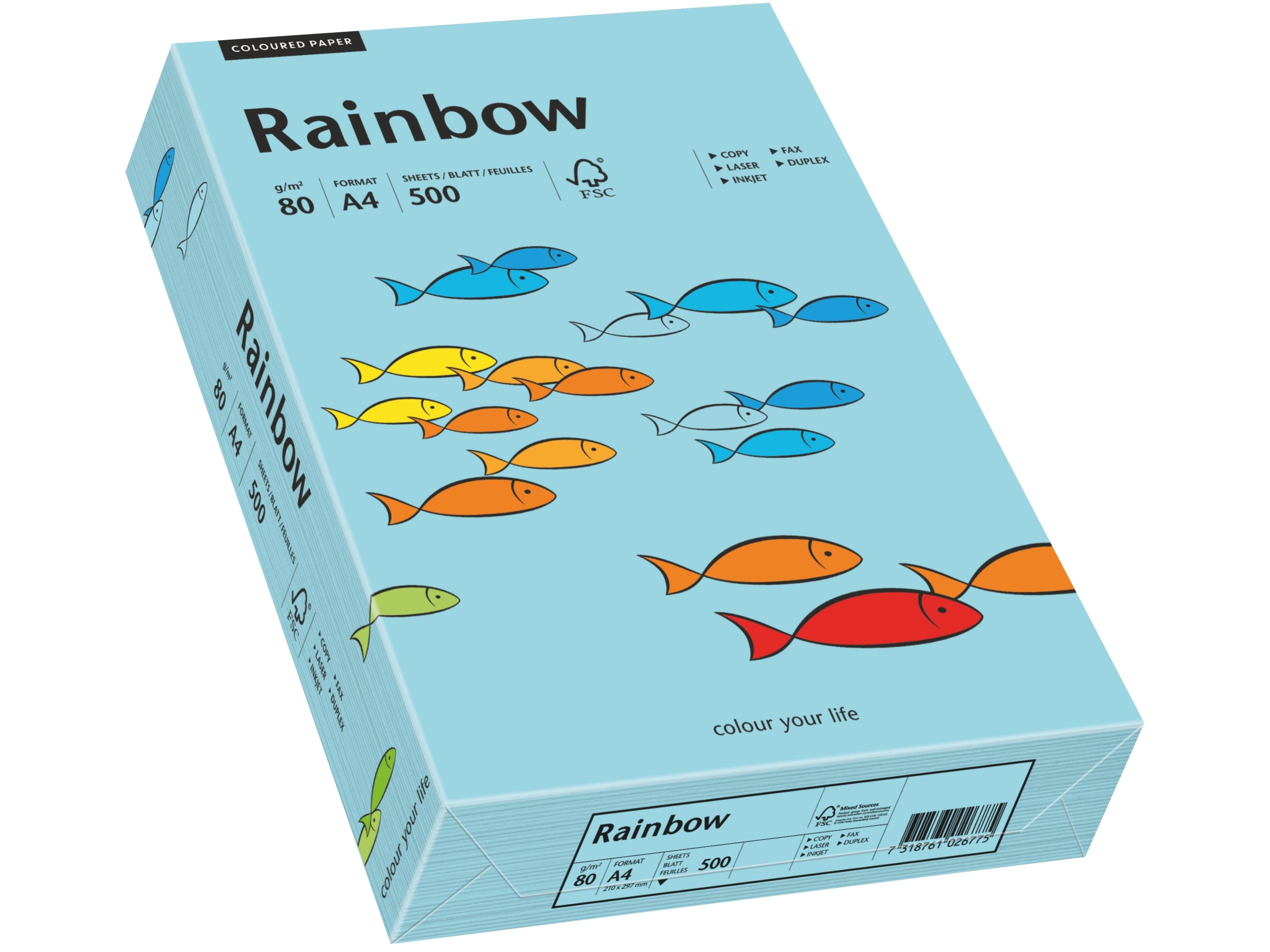 

Papier drukarki Rainbow A4 80g R84 morski