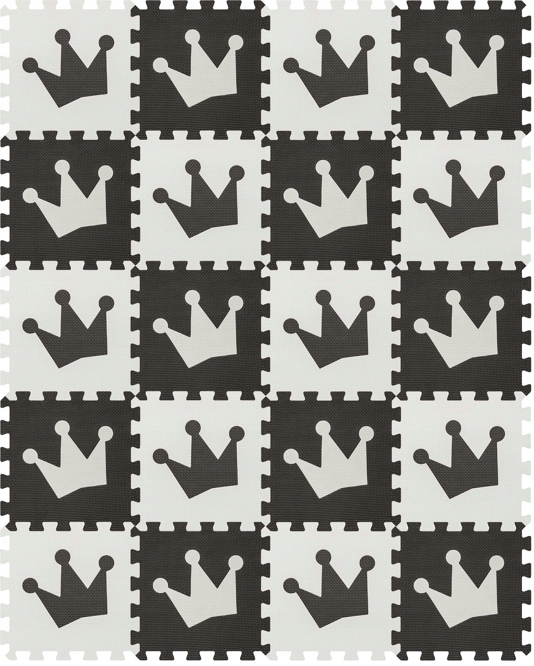 DUŻE PUZZLE PIANKOWE KORONA 30x30 20SZT Liczba elementów 40