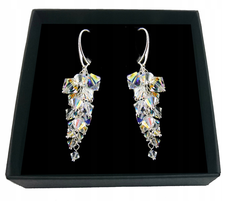 

Kolczyki opalizujące z kryształów Swarovski 1713