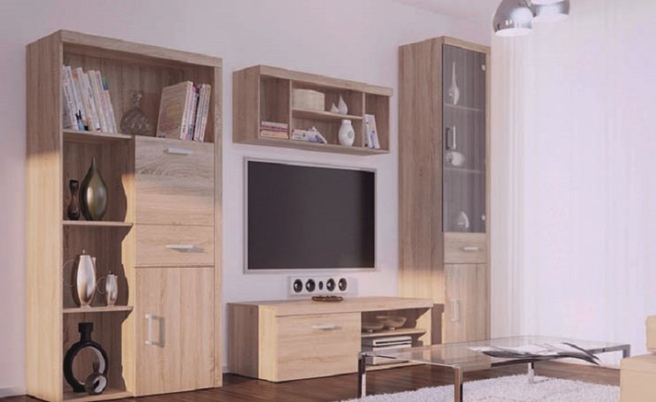 DAMIS REGAŁ WISZĄCY DĄB SONOMA, NA KSIĄŻKI,ZABAWKI Szerokość mebla 110 cm